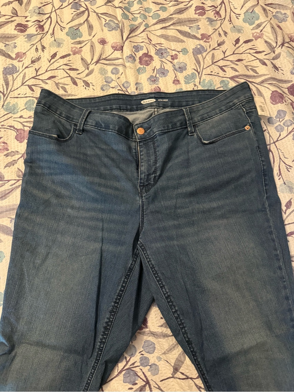 Old Navy Super Skinny Women's Blue Denim Jeans NWT